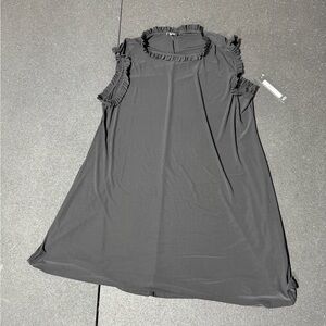 Nicole Miller New York Black Ruffle Trim Dress – Size 3X (NWT)